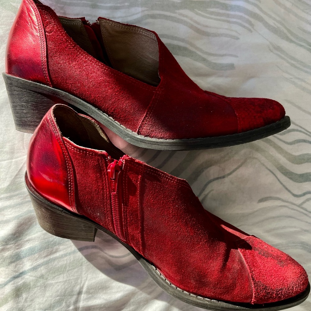 Red Heeled Boots for Women